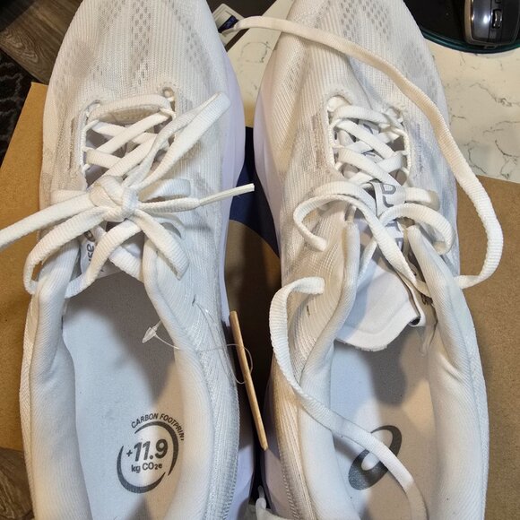 ASICS Novablast 5 (1011B974-100) "White/Piedmont Grey" Men's Running Shoes SZ 12 - Picture 9 of 10